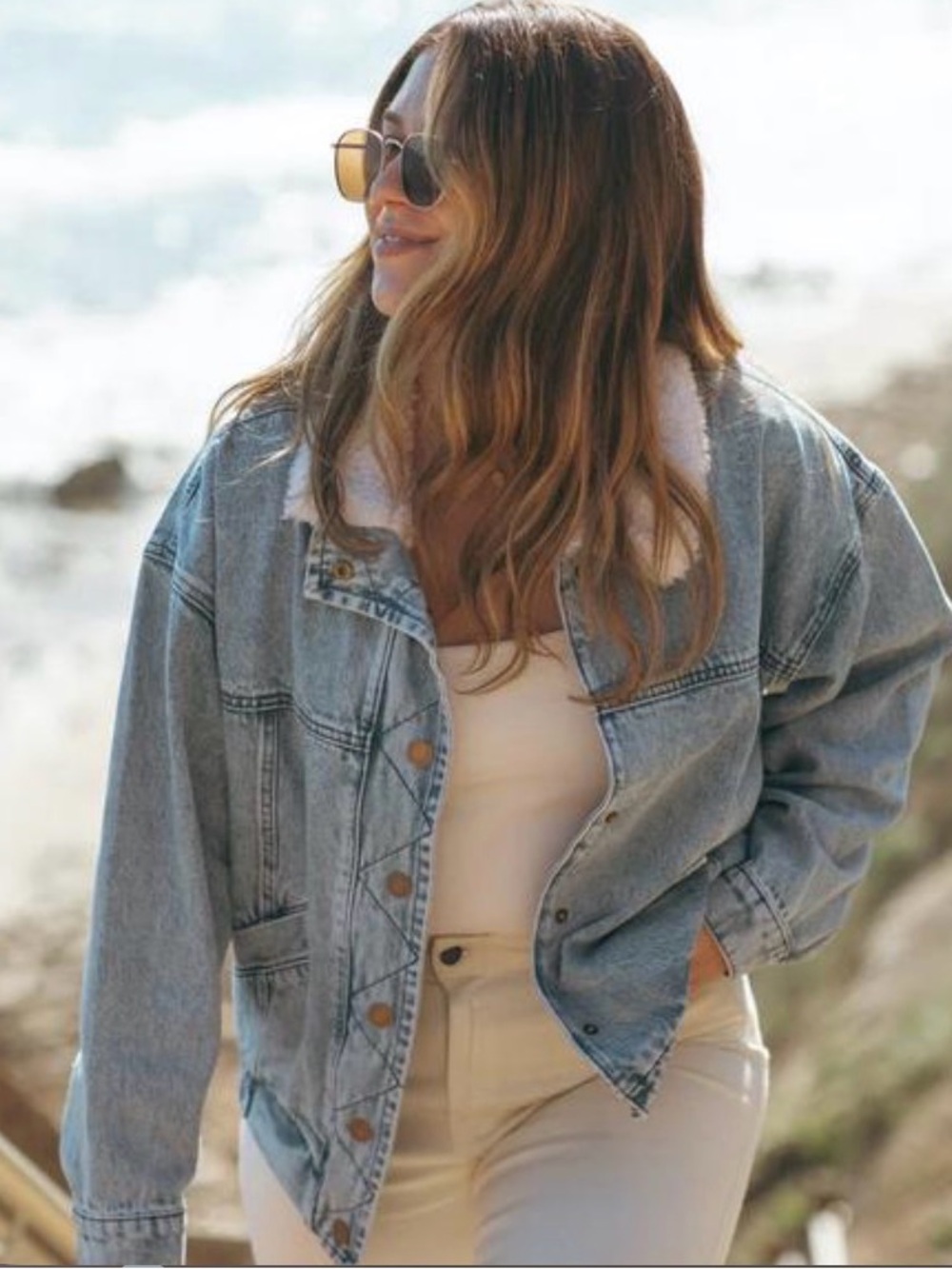 Carly Jean Los Angeles Quinton Denim Jacket